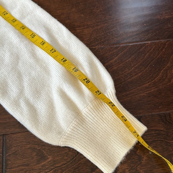 NWT J Crew Ivory wool blend sweater with rhinestone jewels detail - Picture 8 of 10